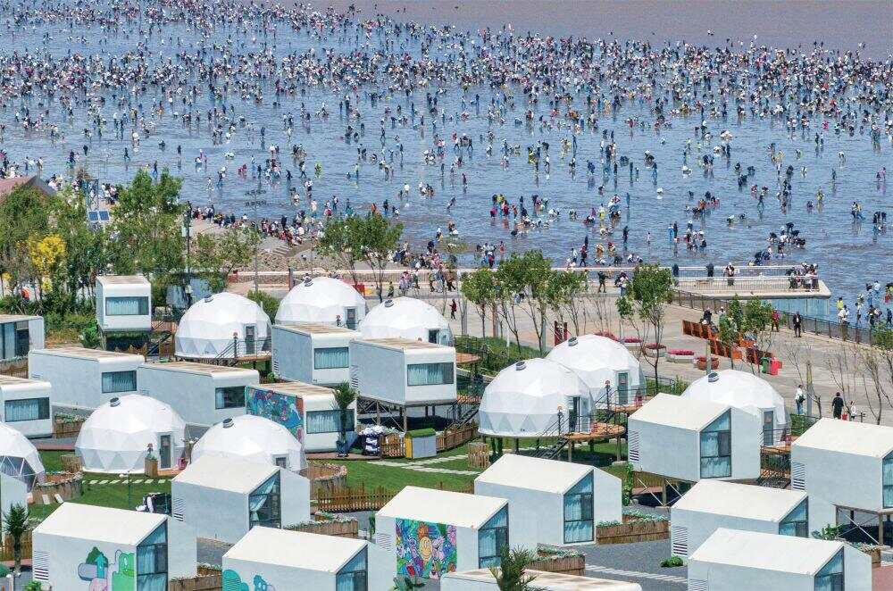 逐“绿”津沽绘“蓝”图 title=