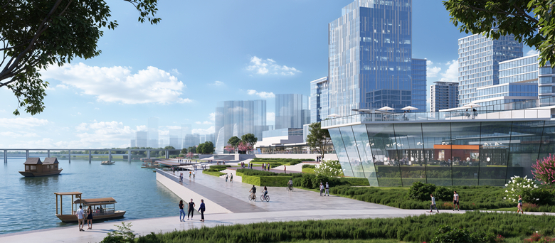 九游娱乐NineGame：滨水空间串联社区微花园北京通州站周边建绿色示范片区(图3)